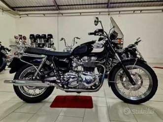 triumph bonneville t100 limited 865 - cream & blac