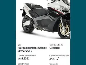 ② aprlia srv 850 scooter