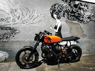 yamaha xv 750 cafè, special arancione