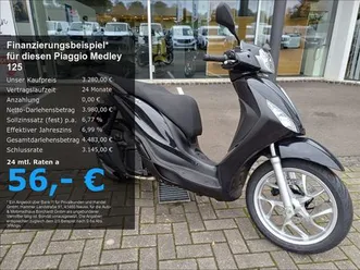 piaggio medley 125 *e5+*4 jahre garantie*15ps*b196*schwa