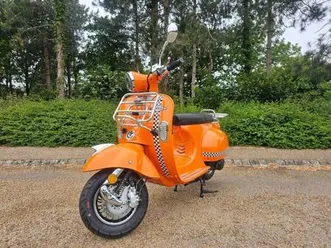 ajs modena 125 cvt euro 5 2025 petrol automatic in orange