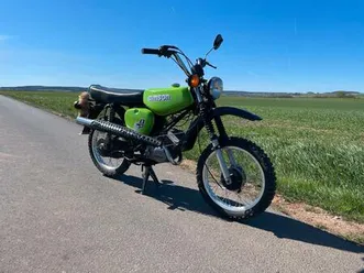 simson s51 grün - klassiker aus ddr-zeiten