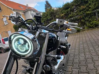 suzuki lc 1500 custom bike - led- falcon auspuffanlage