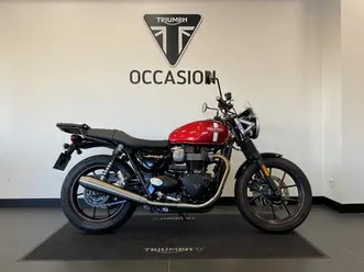 triumph street twin 900 2017 900 cm3 | moto routière | 30 130 km | rouge | 94270 le kremlin bicetre