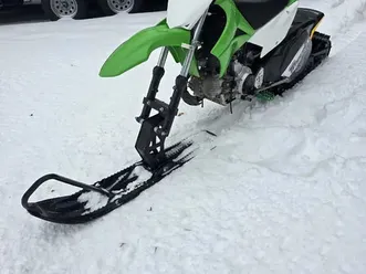 2021 klx 110 with snowbike kit