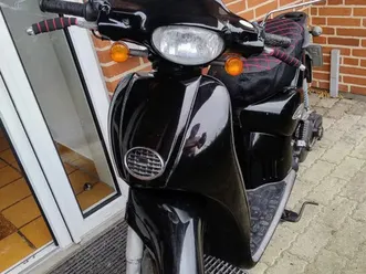 unik aprilia scarabeo 100 2t, nysynet & lav km tal