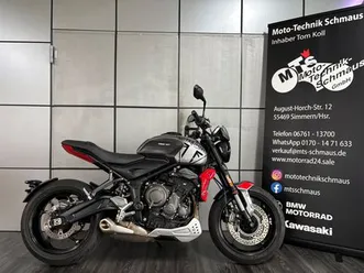 triumph trident 660 quickshifter, scheckheftgepflegt