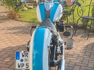 harley davidson softail flstc 103 cui blue pearl with