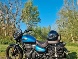 royal enfield meteor supernova blue