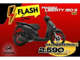 saldi invernali - piaggio liberty 150 s km.zero tu