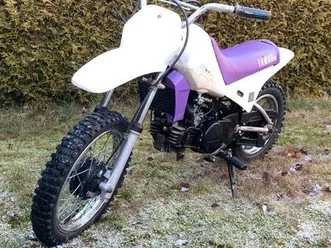 yamaha pw80 kinder-crossbike weiß/lila