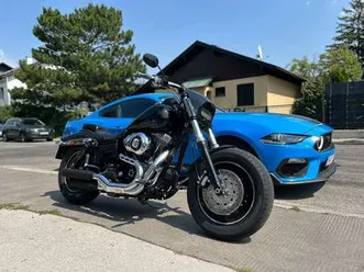 harley-davidson dyna fat bob schwarz