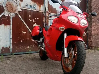 triumph sprint st 955, felgen gepulvert, koffer, kellermann 3in1