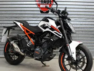 2017 17 ktm duke 125 abs learner legal trade sale 14k white/orange new mot rides