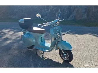 scooter électrique e-retro easy watts bleu