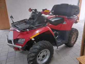 quad can am outlander bombardier 500 mit schneeschild+seilwinde