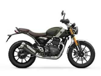 2024 triumph scrambler 400 x matte khaki green / fusion white