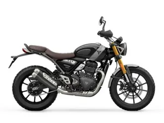 2025 triumph scrambler 400 x phantom black / silver ice base