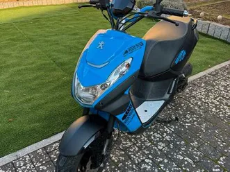 peugeot streetzone motorroller 45km/h roller, blau, 49 ccm
