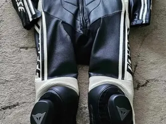 dainese stripes one-piece kangaroo leather racing suit