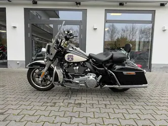 harley-davidson police road king sirene und lichter