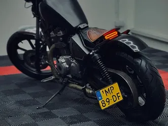 kawasaki en 454 custom bobber →