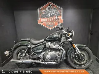 25 plate royal enfield super meteor 650 in astral green only 83 miles