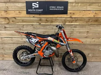 ktm sx 85 2024 motocross bike big wheel clean bike