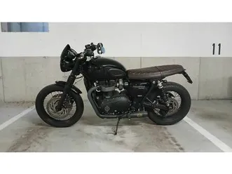 triumph bonneville t120 black, top zustand, jg 2018