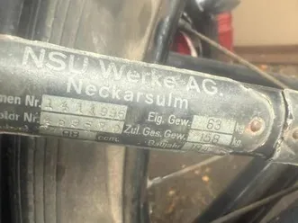 nsu quick oldtimer motorrad von 1942 - rarität