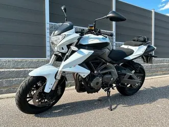 benelli bn600r naked bike - weiß, sportlich