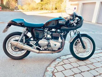 triumph thruxton 900 schöner cafe racer umbau 68 ps, tüv 6/27