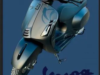 vespa gts 125 supersport schwarz matt, unfallfrei