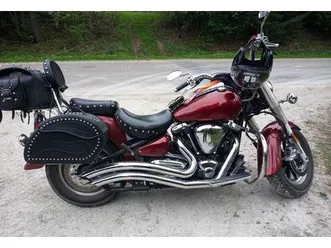 yamaha xvs 1700 – czerwony cruiser, 2009, stan bardzo dobry. majdan