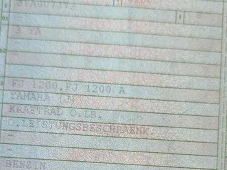 yamaha fj 1200 ersatzteile + koffersystem