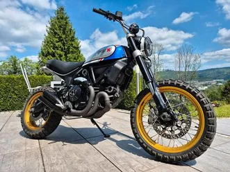 ducati scrambler 800 desert sled custom 8000km. 2021 top