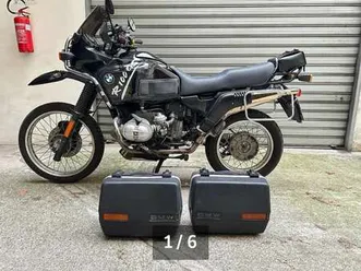 bmw r 100 gs paris-dakar nero