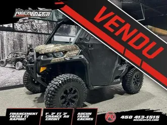 2019 can-am defender hd10 xmr cab camo **cabine chauffée!!**
