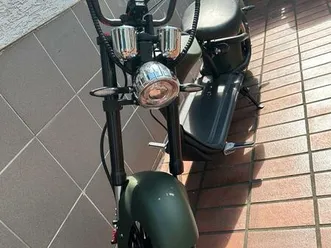e-chopper elektro-scooter grün - 200km reichweite