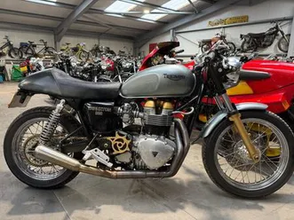 2003 triumph bonneville t100, thruxton 900 custom cafe racer, stunning bike