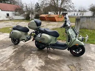 vespa sei giorni spezialedition mit anhänger & extras