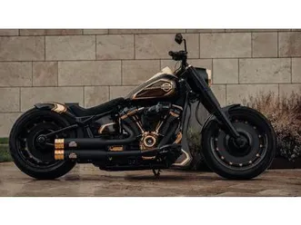 harley-davidson fat boy custom blattgold 280er heck luftfahrwerk