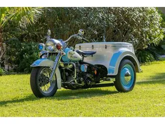 harley davidson flh servi-car de 1972 à vendre - moto ancienne de collection