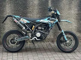 fantic 125m motard competition blu/azzurro
