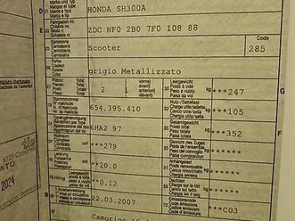 vendo scooter sh300 honda canton tessin -