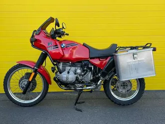 bmw r80gs mit koffen und heizgriffen