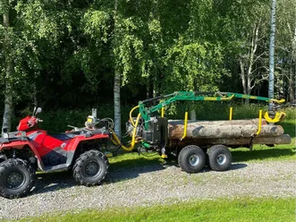 mönkijä ja metsäkärry