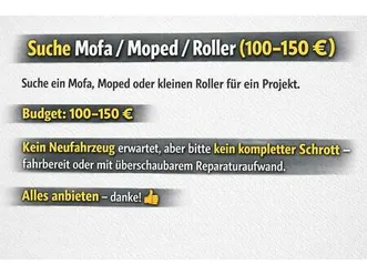 suche roller, mofa ,moped