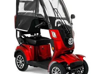 deisla ds4-25 vierrad mit dach und wetterschutz, lithium-akku,