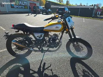 moto 50 cc mash dirk track jaune gold